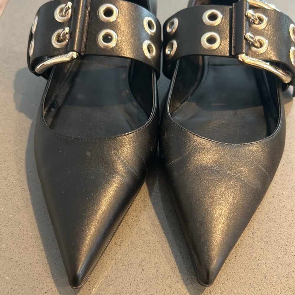 Michael kors pointed toe leather flats - Picture 2 of 7